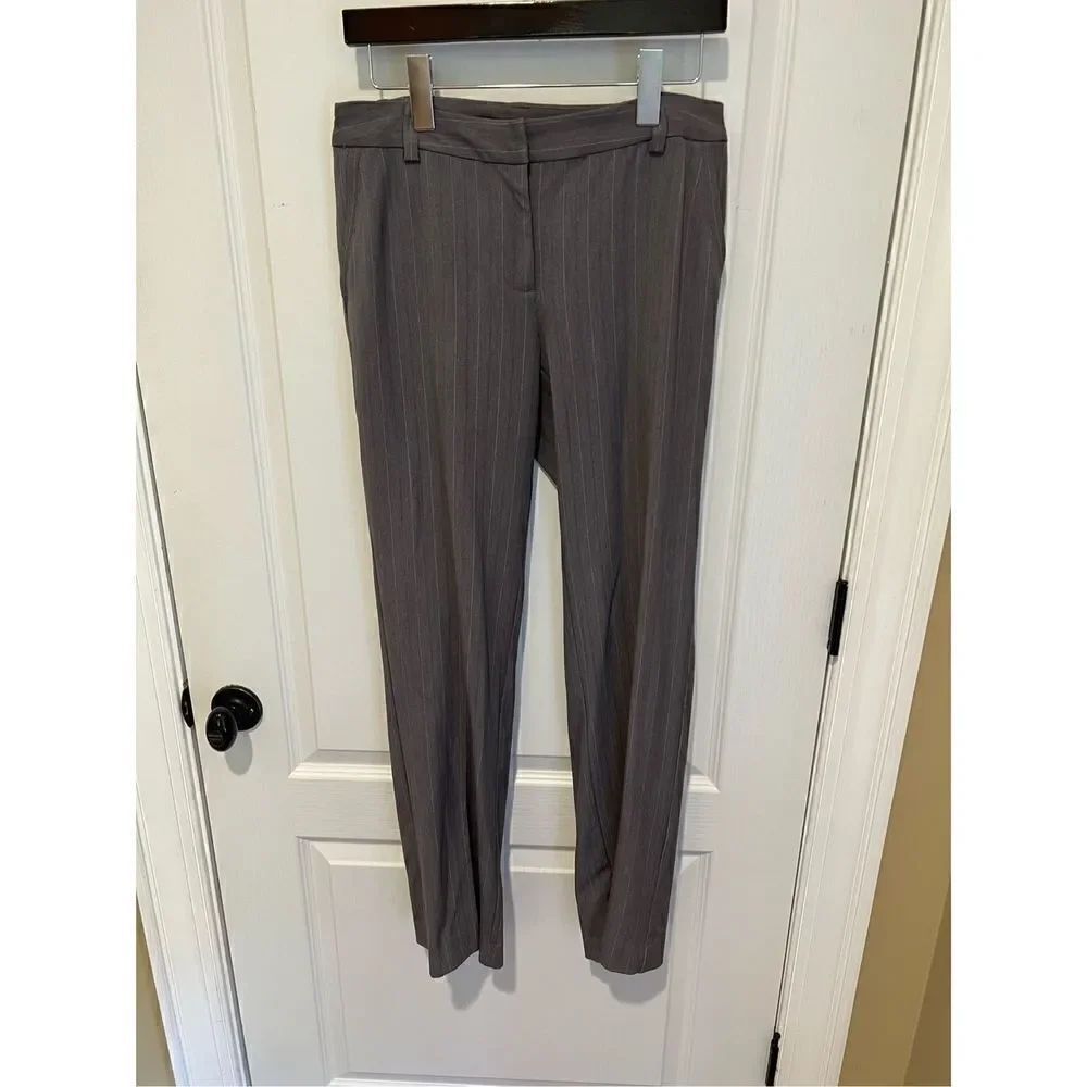 Sigrid Olsen Gray pencil striped pants size 4